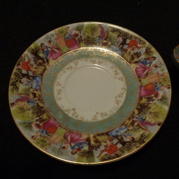 ROYAL CROWN JAPAN GILT ROMANCE CUP & SAUCER - Picture 6 of 8